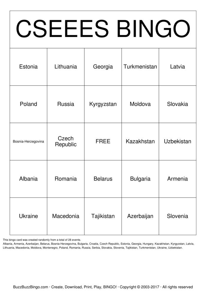 Download Free CSEEES Bingo Bingo Cards Download Free CSEEES Bingo Bingo Cards
