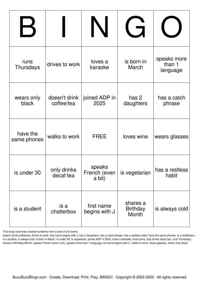 Custom Bingo Cards to Download, Print and Customize!