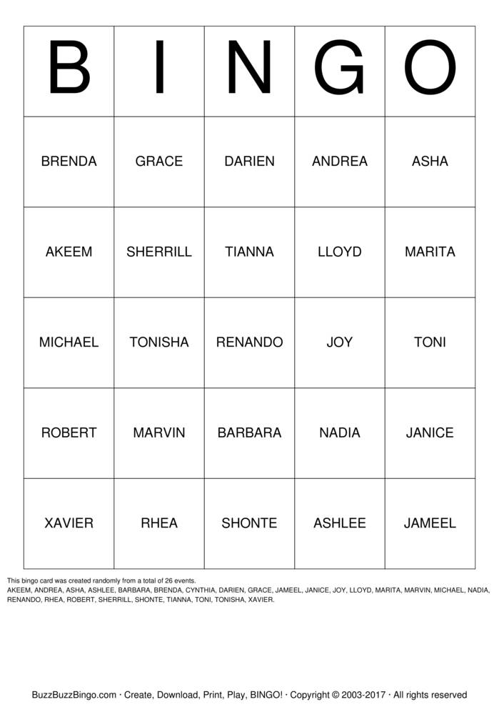 Custom Bingo Cards to Download, Print and Customize!
