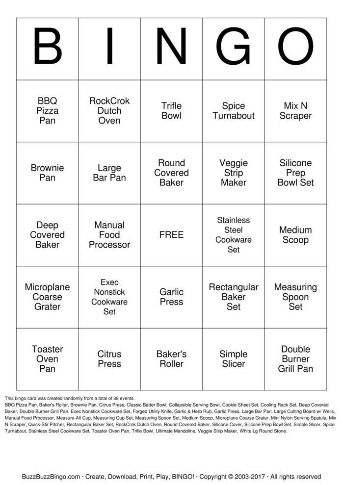 Download Free Custom Bingo Cards Download Free Custom Bingo Cards