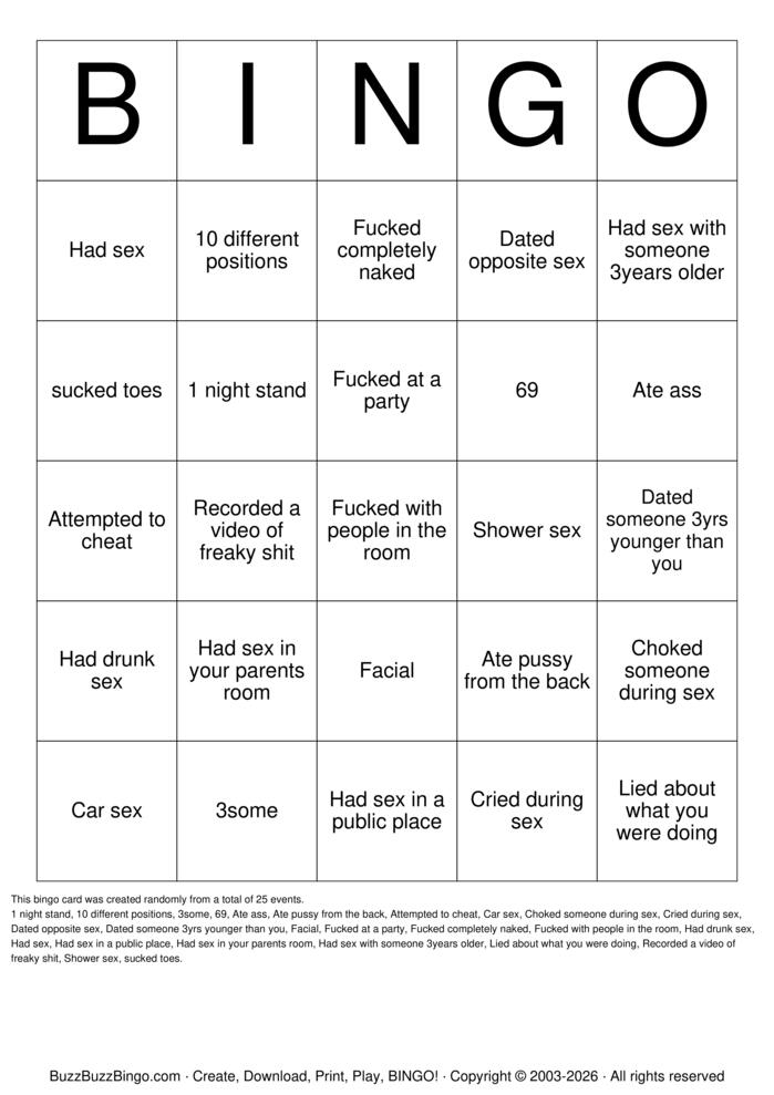 Download Free Freaky Bingo  Bingo Cards