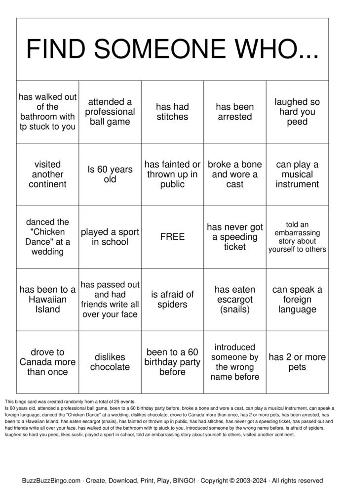 Download Free Getting to Know You! Bingo Cards Download Free Getting to Know You! Bingo Cards