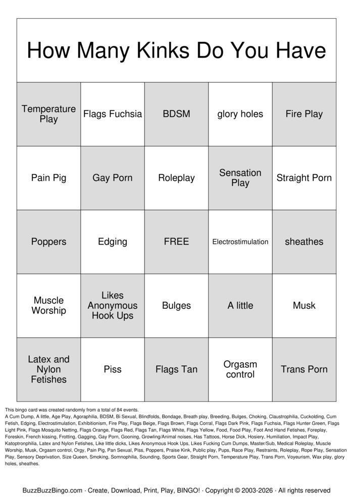 Download Free Kink Bingo Bingo Cards Download Free Kink Bingo Bingo Cards
