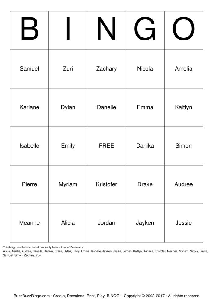 Friend And Show Person Bingo Bingo Cards To Download Print And Customize 