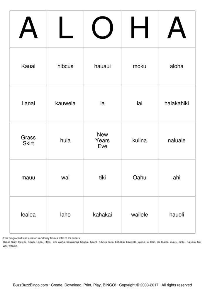 Custom Bingo Cards to Download, Print and Customize!