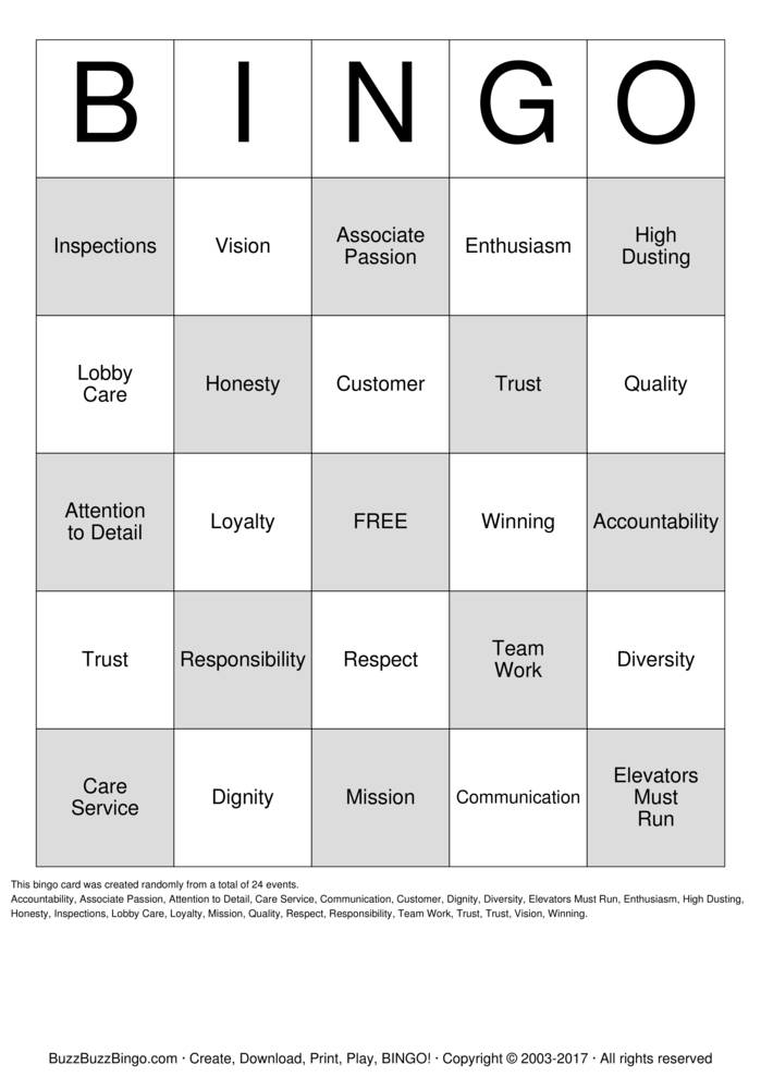 Download Free Custom Bingo Cards Download Free Custom Bingo Cards