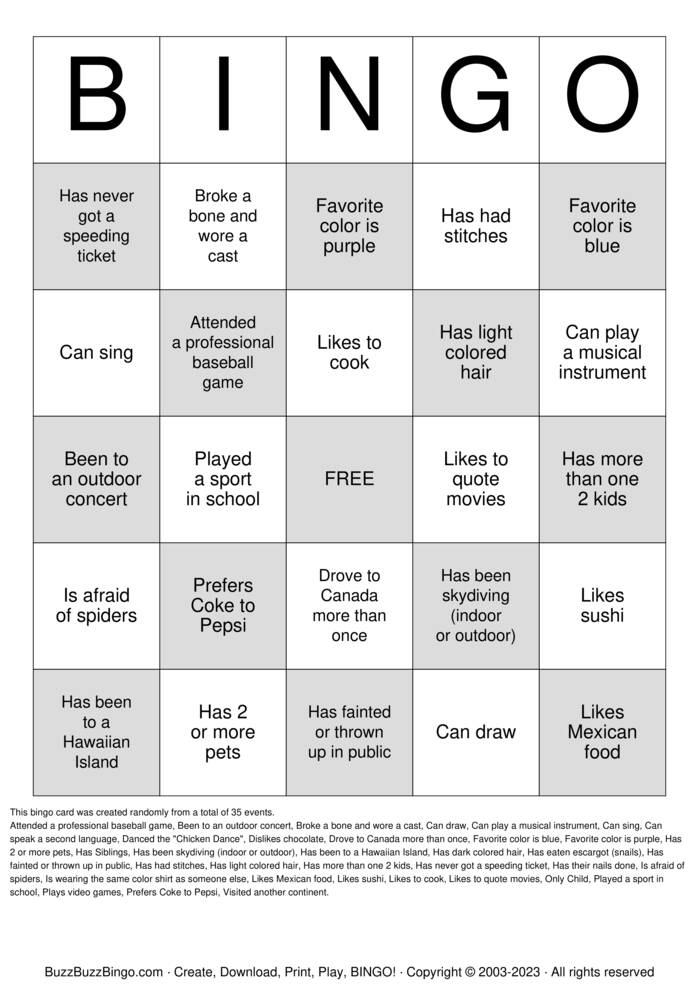 Download Free Find Someone Who... Bingo Cards Download Free Find Someone Who... Bingo Cards