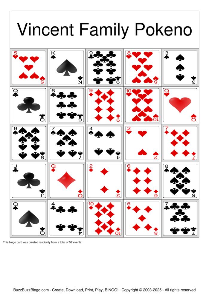 Download Free Pokeno Bingo Cards Download Free Pokeno Bingo Cards