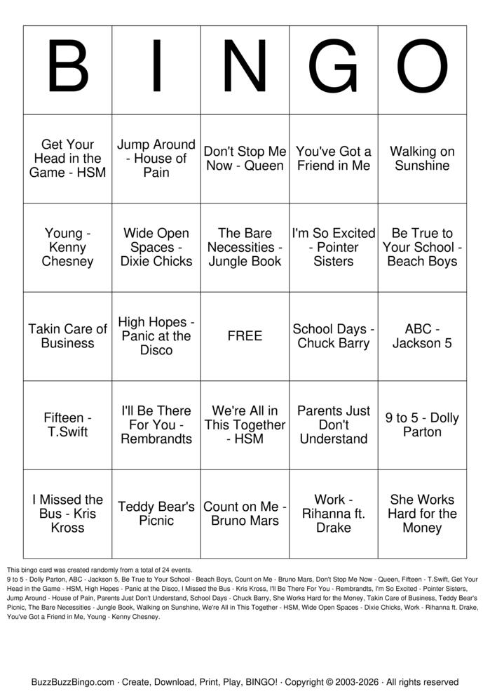Download Free Back to School SINGO Bingo Cards Download Free Back to School SINGO Bingo Cards