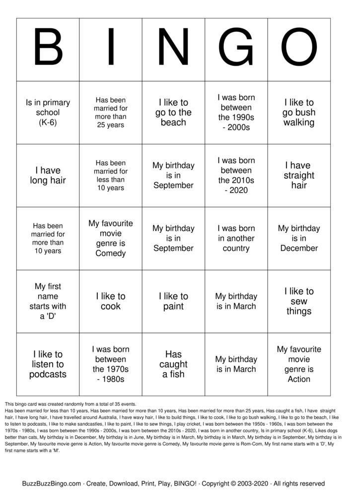 Download Free CHURCH FAMILY BINGO Bingo Cards