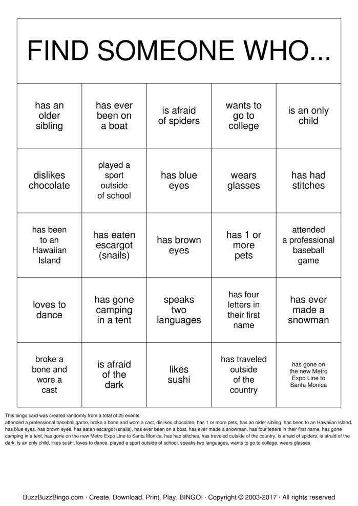 Get to know you bingo board - hutkera