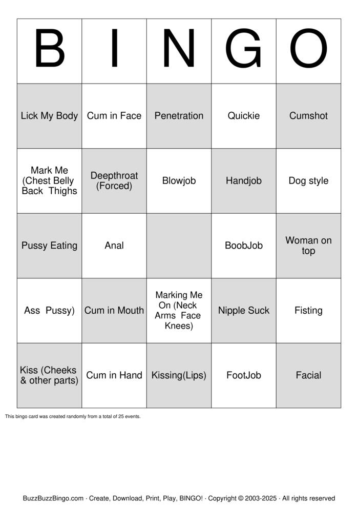 Download Free Check list Bingo Cards