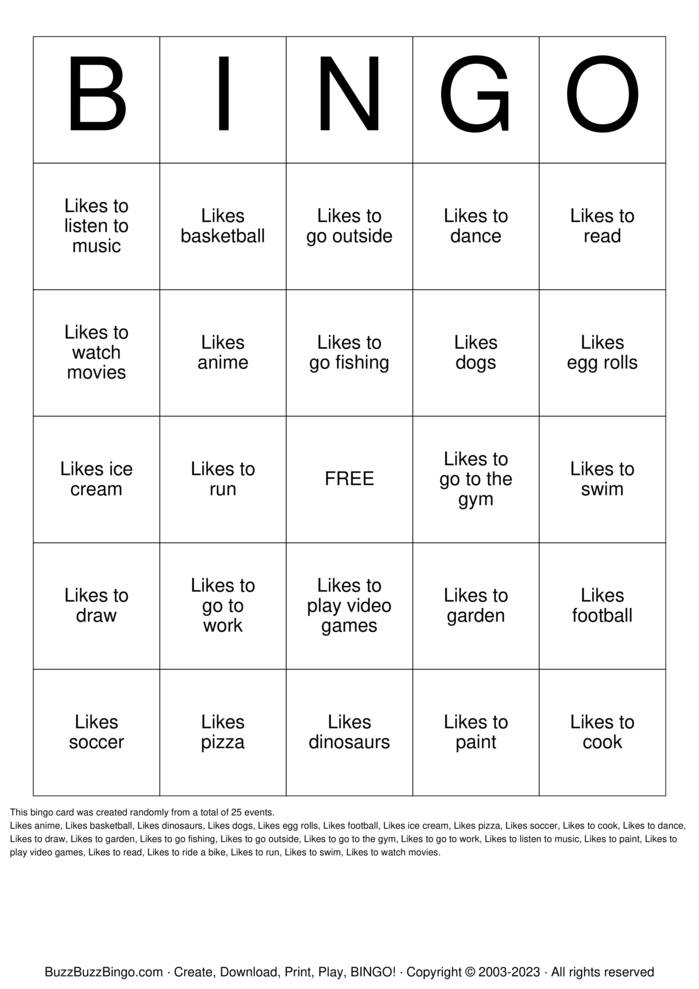 Download Free Classmate Bingo Bingo Cards Download Free Classmate Bingo Bingo Cards