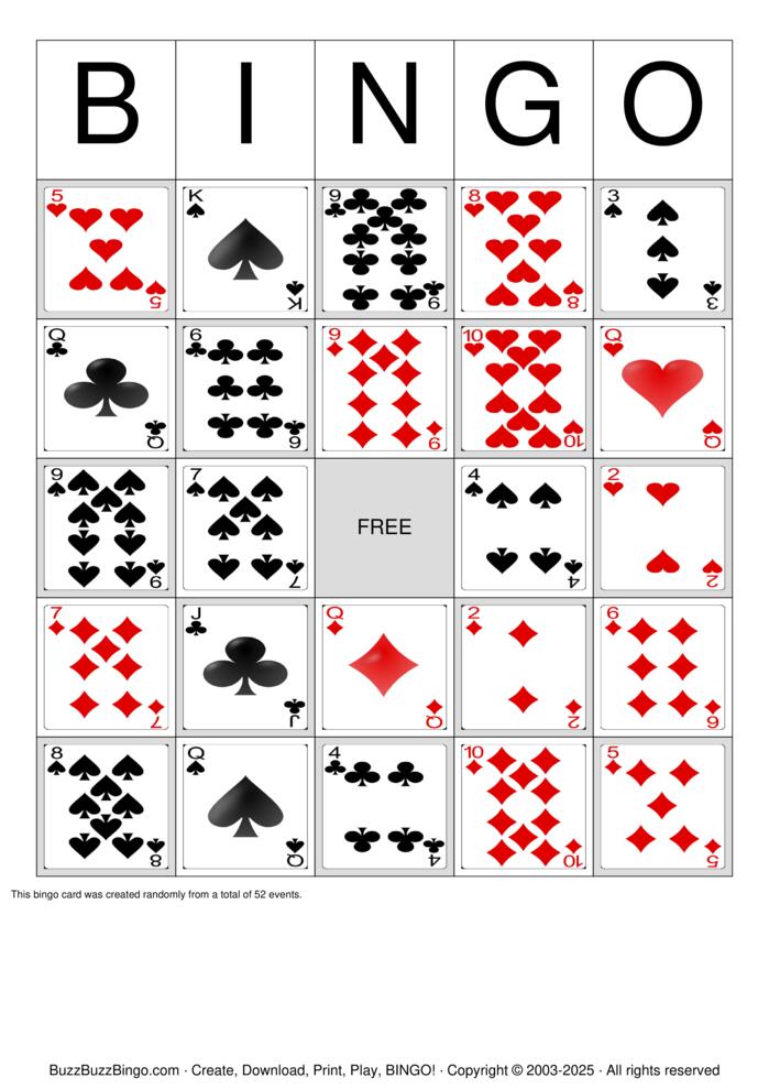 Pokeno Bingo Cards to Download, Print and Customize!