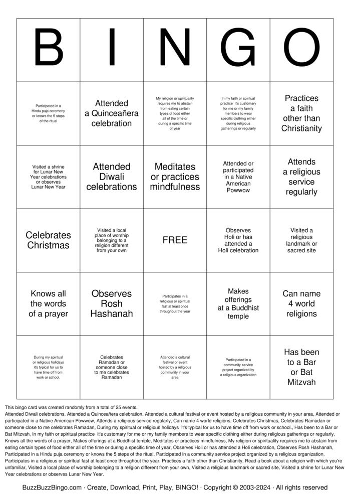 Religious Bingo Cards to Download, Print and Customize!