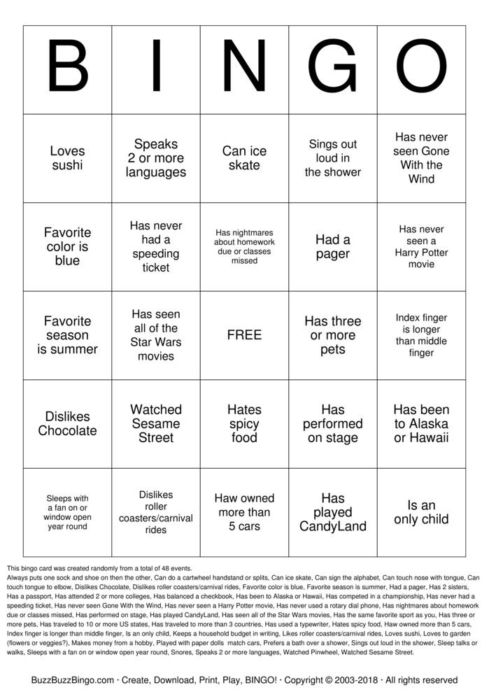 Autograph Bingo Cards to Download, Print and Customize!