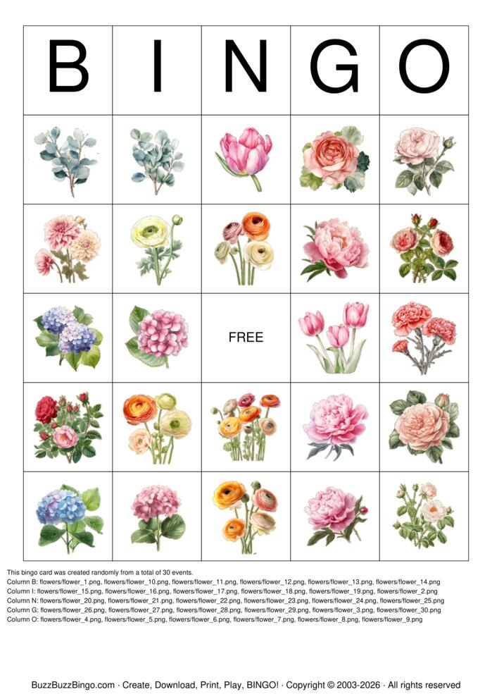 Download Free Bingo de plantas Bingo Cards Download Free Bingo de plantas Bingo Cards