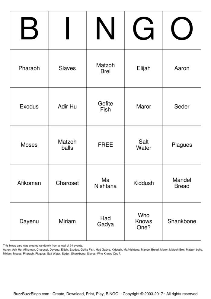 Download Free Custom Bingo Cards Download Free Custom Bingo Cards