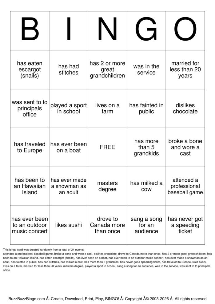 Download Free 50th Class Reunion Bingo Cards Download Free 50th Class Reunion Bingo Cards