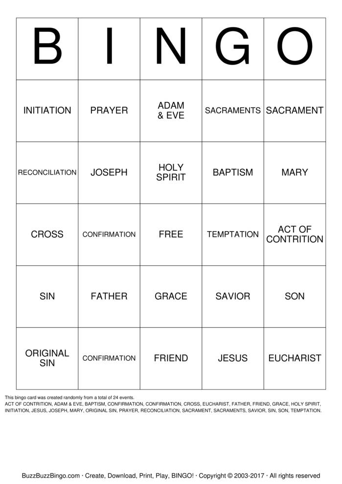 Download Free Custom Bingo Cards Download Free Custom Bingo Cards