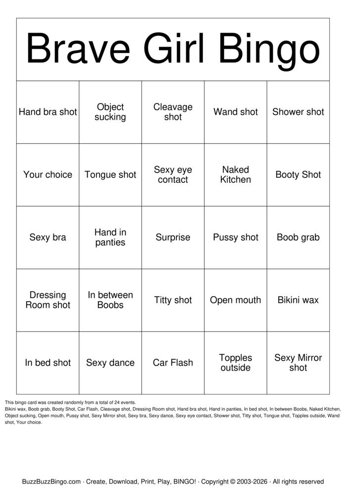 Download Free NSFW Bingo Bingo Cards Download Free NSFW Bingo Bingo Cards