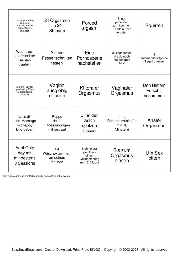 Download Free Sex Challenge Bingo Cards Download Free Sex Challenge Bingo Cards