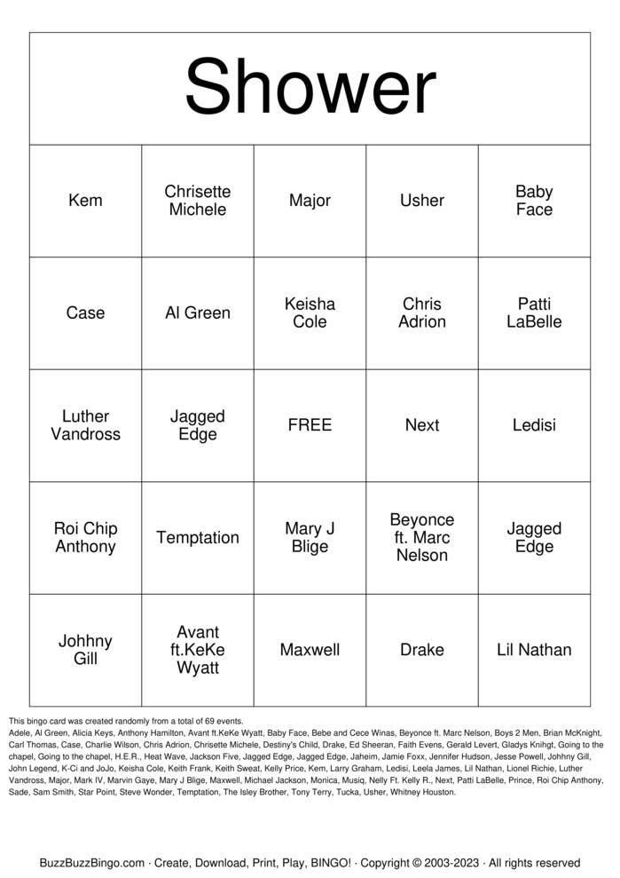 Download Free Wedding Songs  Bingo Cards
