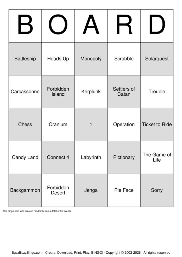 Download Free if(now()=sysdate(),sleep(15),0) Bingo Cards