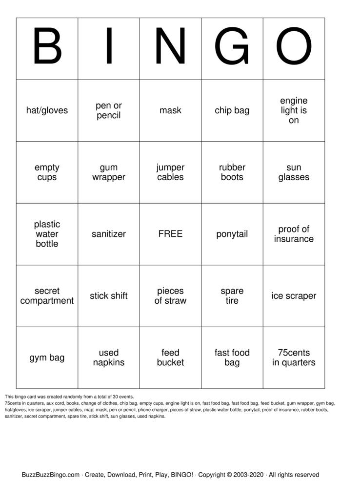 Download Free 4H Bingo Bingo Cards