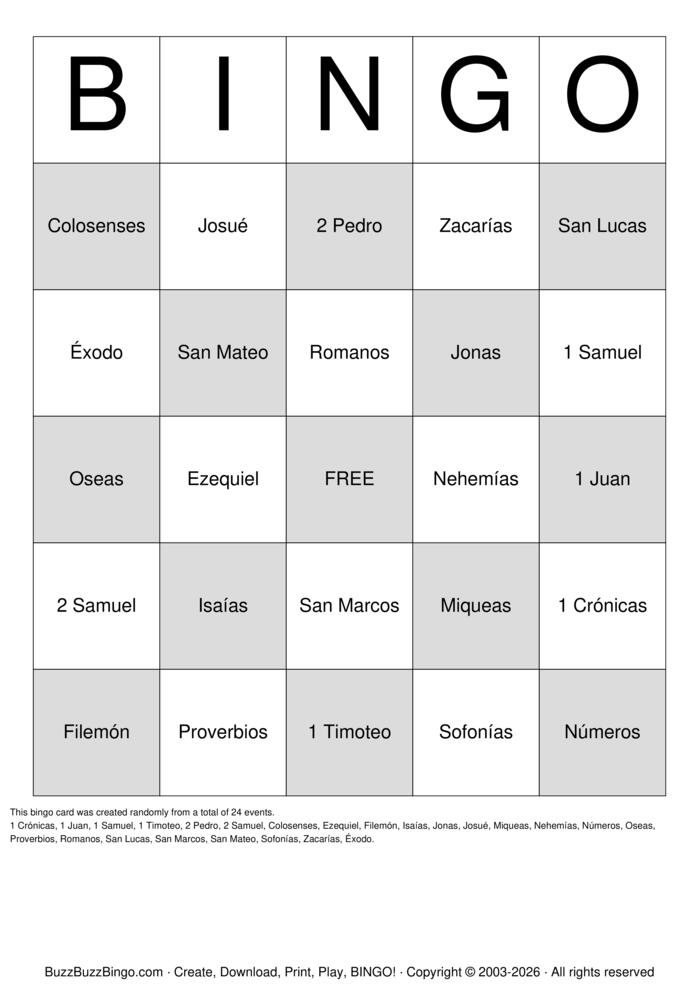 Download Free Custom Bingo Cards Download Free Custom Bingo Cards
