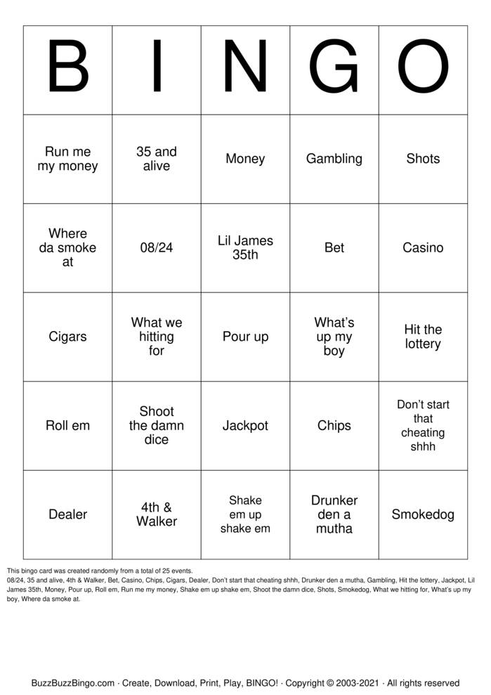 Custom Bingo Cards to Download, Print and Customize!