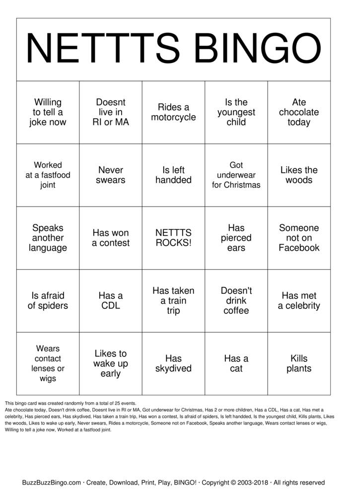 People Bingo Bingo Cards To Download Print And Customize 