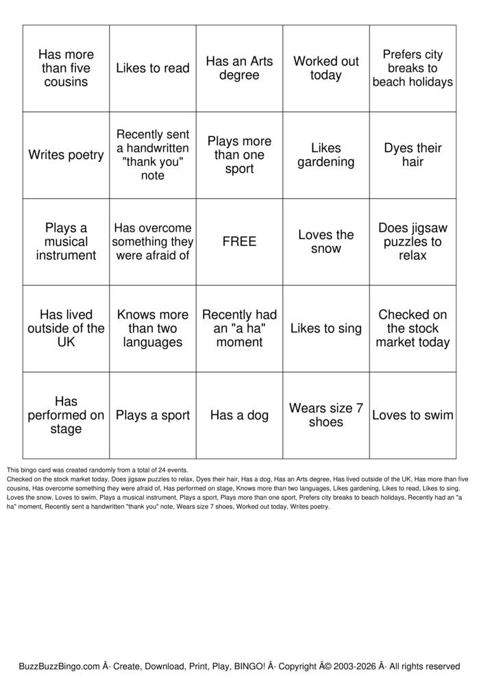 Download Free Cultural Diversity Bingo Cards Download Free Cultural Diversity Bingo Cards