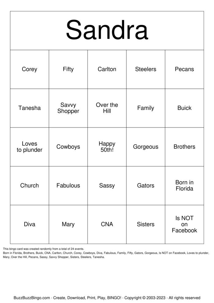 Download Free Custom Bingo Cards Download Free Custom Bingo Cards