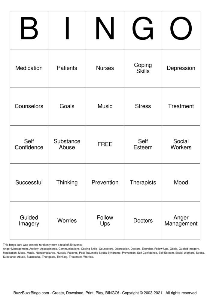 Self Esteem Bingo Cards to Download, Print and Customize!