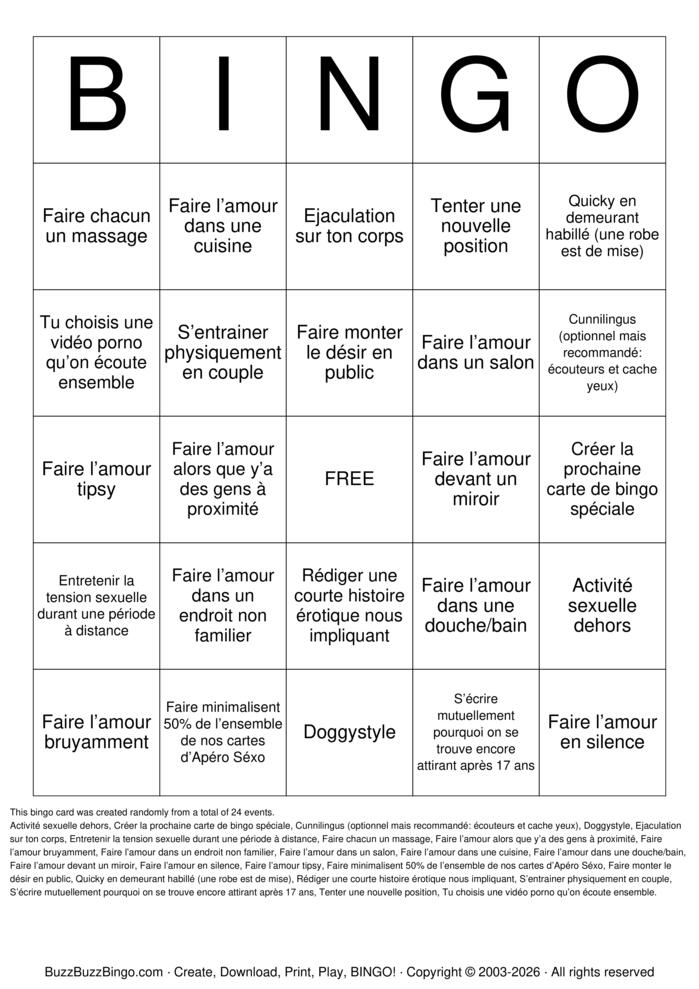 Download Free Sex Act Bingo Bingo Cards Download Free Sex Act Bingo Bingo Cards