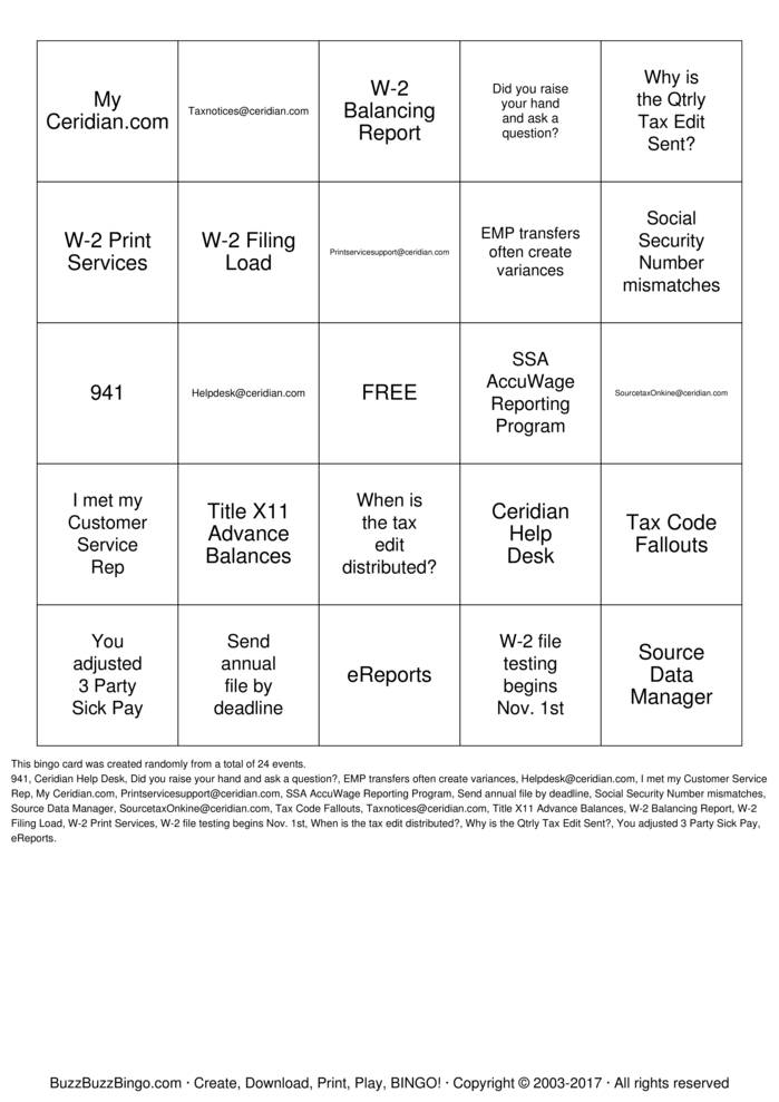 Download Free TAXES Bingo Cards Download Free TAXES Bingo Cards