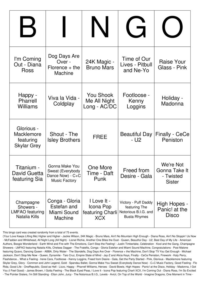 Download Free Victory Party Bingo Cards
