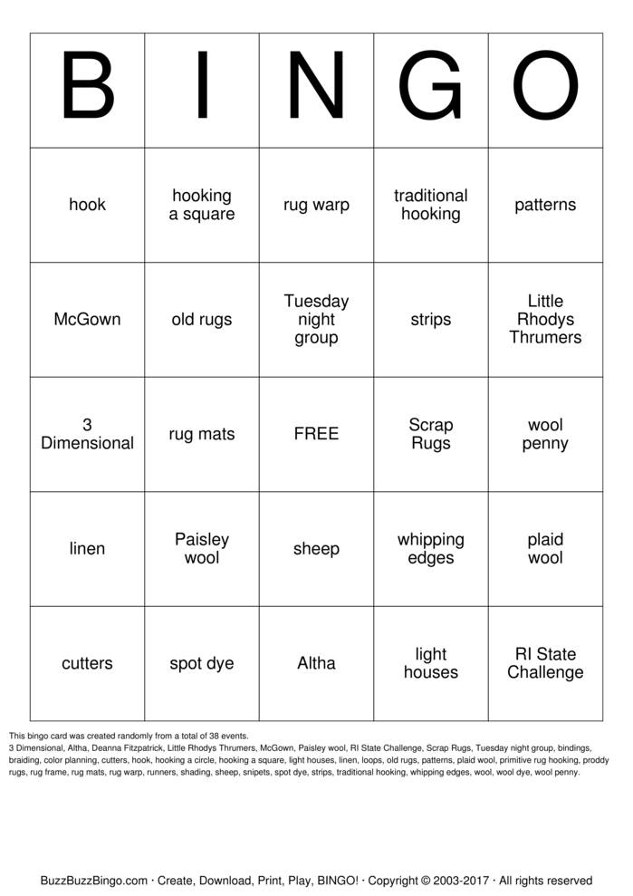 Download Free Custom Bingo Cards