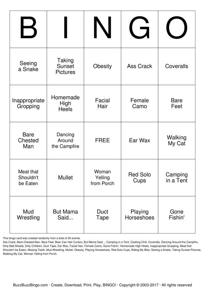 Download Free Custom Bingo Cards