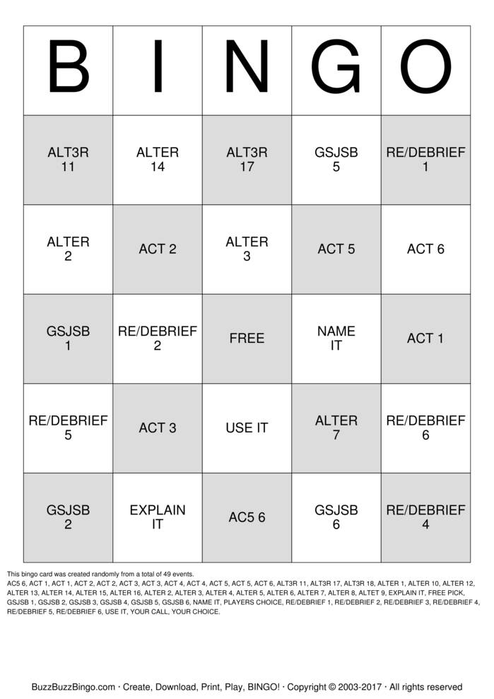 Download Free Custom Bingo Cards Download Free Custom Bingo Cards