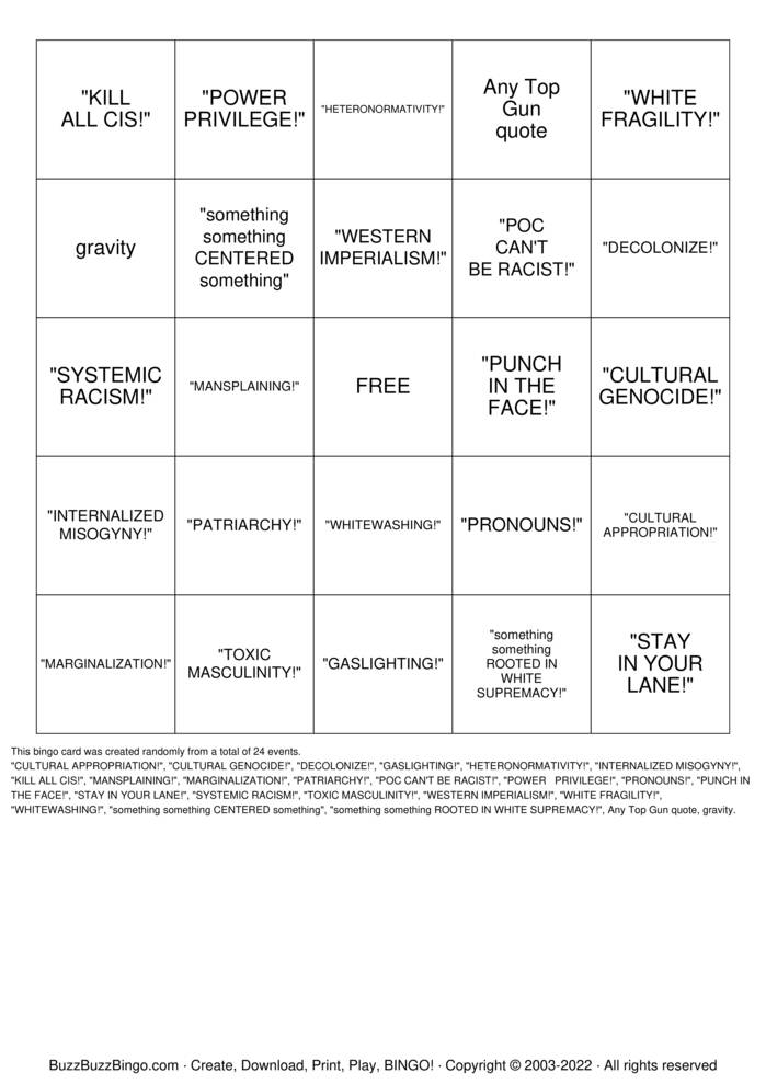 Aerospace Medicine Bingo Cards to Download, Print and Customize!