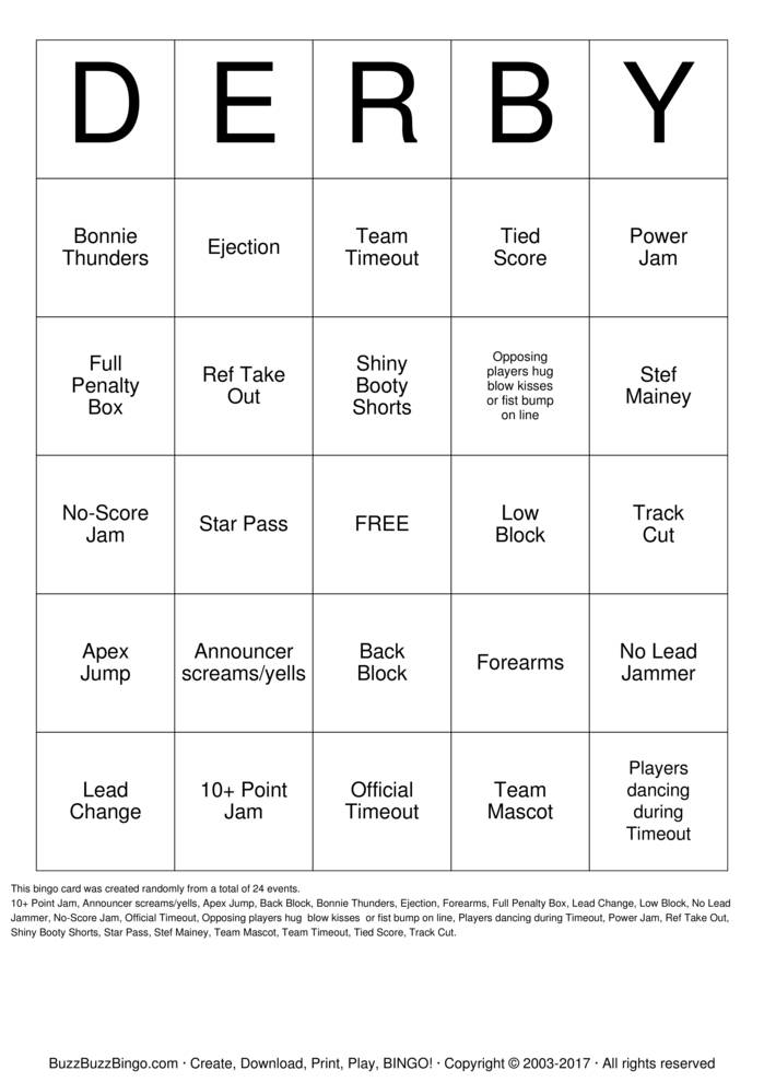 Download Free Custom Bingo Cards Download Free Custom Bingo Cards