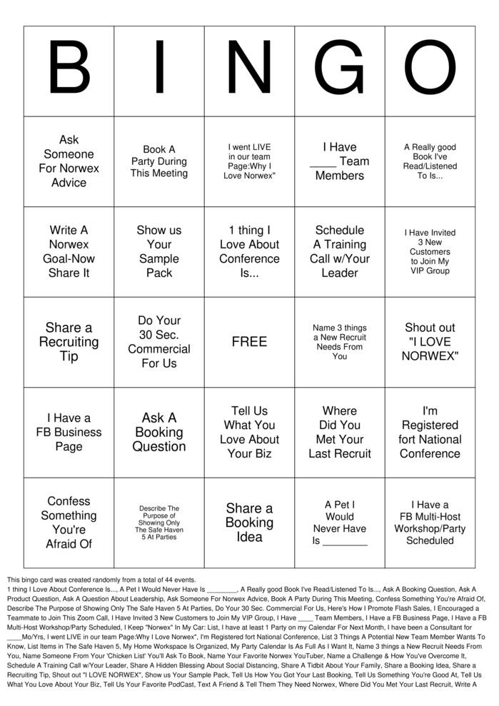 Custom Bingo Cards to Download, Print and Customize!