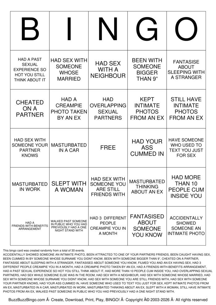 Download Free HOTPAST V2 Bingo Cards