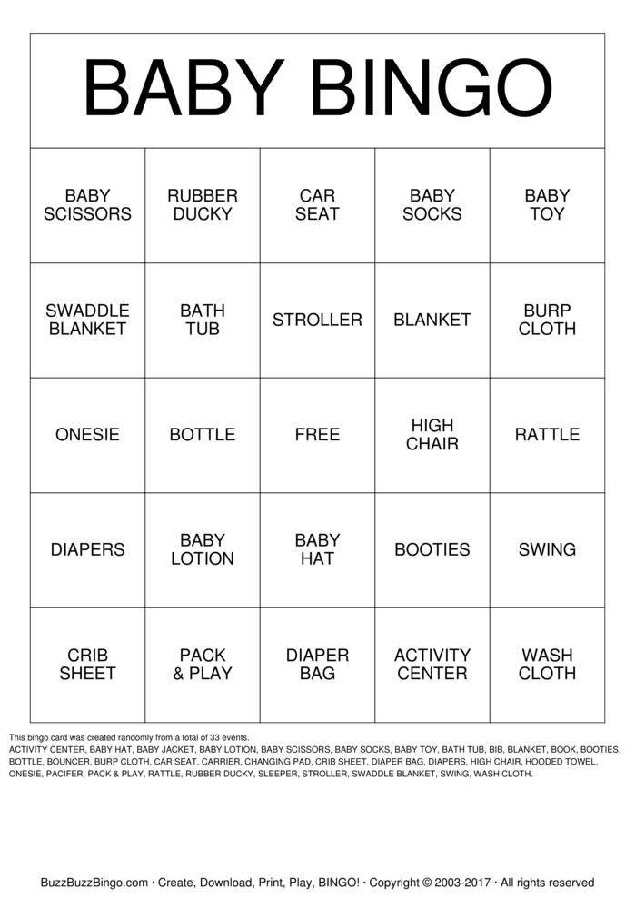 Download Free Baby J Bingo Bingo Cards Download Free Baby J Bingo Bingo Cards