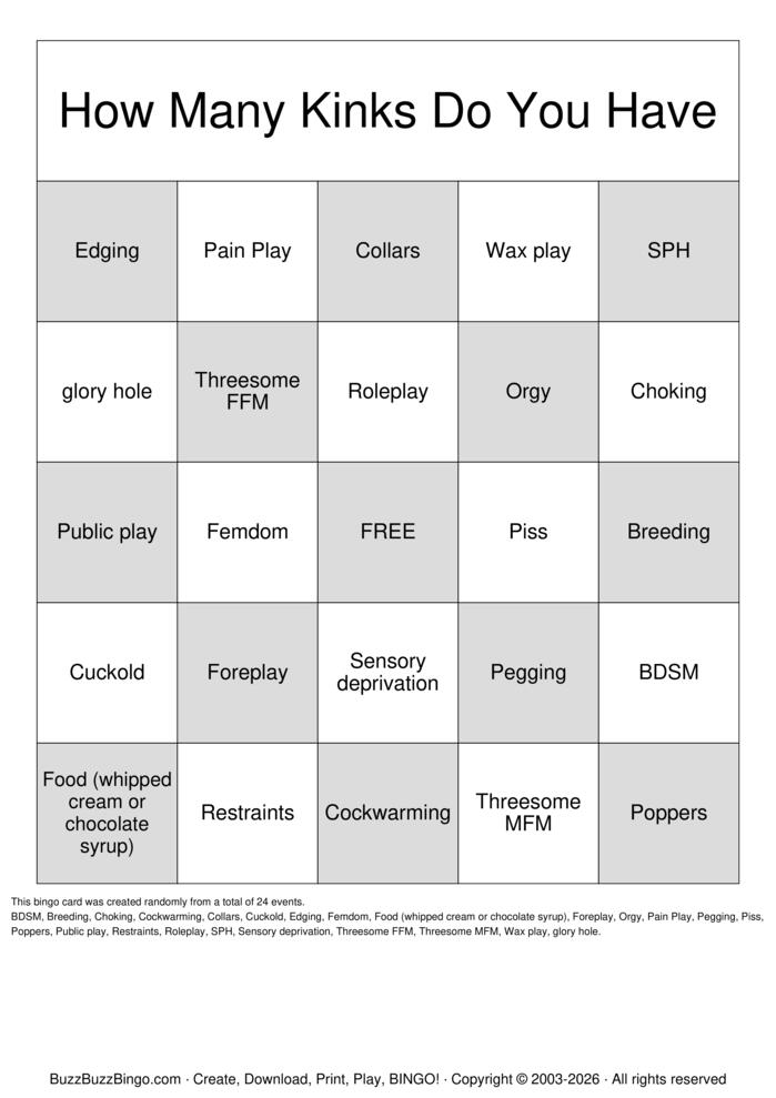 Download Free  Kink Bingo Bingo Cards