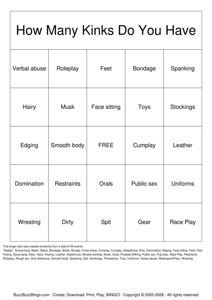 Download Free Kink Bingo Bingo Cards Download Free Kink Bingo Bingo Cards