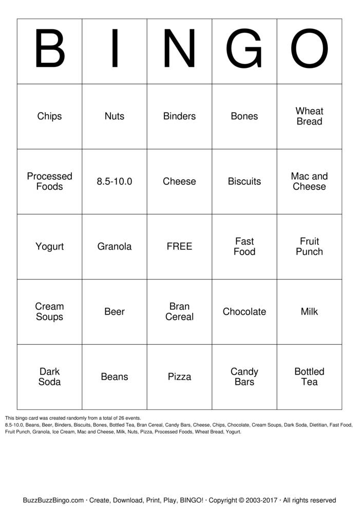 Download Free Phosphorus Bingo Cards Download Free Phosphorus Bingo Cards