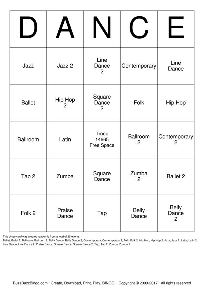 Download Free Custom Bingo Cards